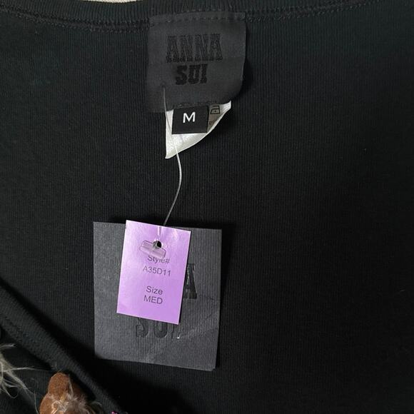 Anna Sui Feather Tank Top SZ M - Picture 6 of 8